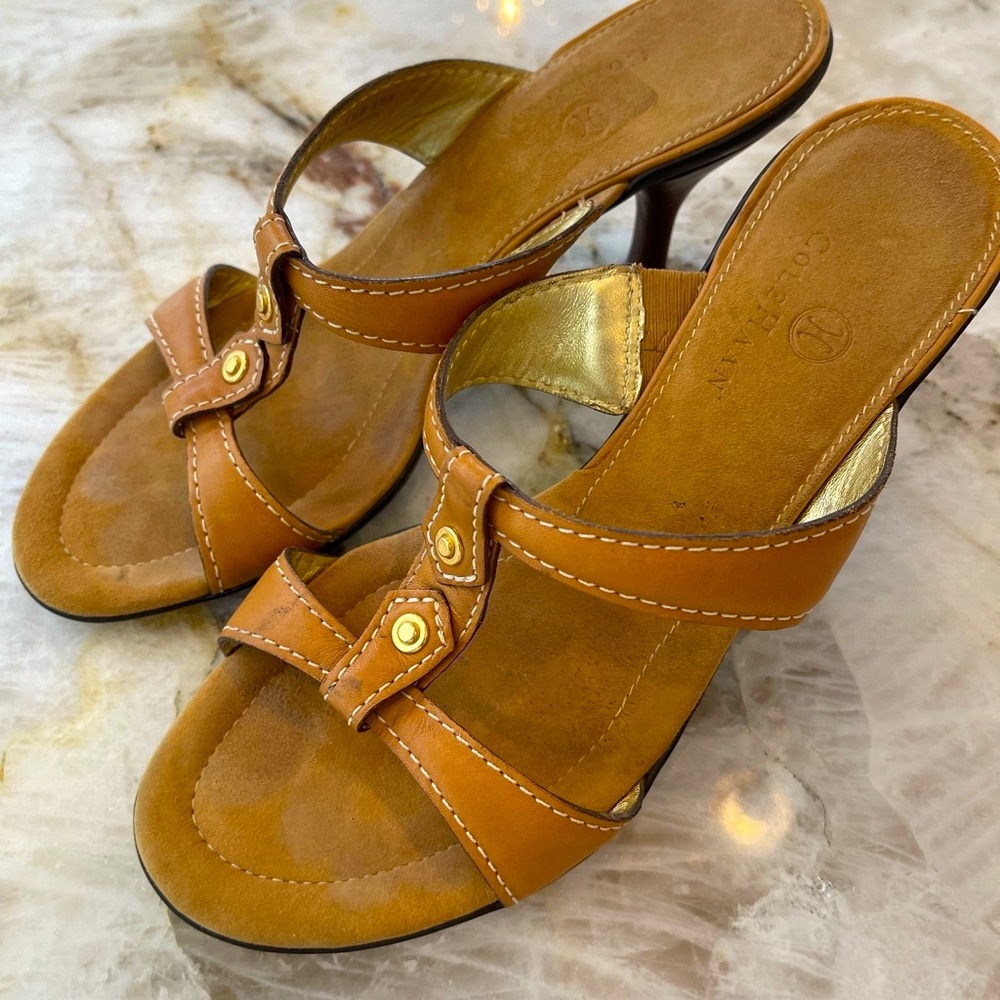 Cole Haan - Leather Sandal Pumps.  Size 6.5.